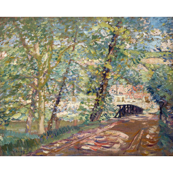 РЕПРОДУКЦИИ НА КАРТИНИ Мостът към къщата на художника (1911)